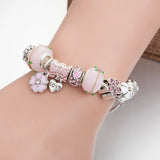 Pdor Crystal Glass Beads Bracelet Girl's