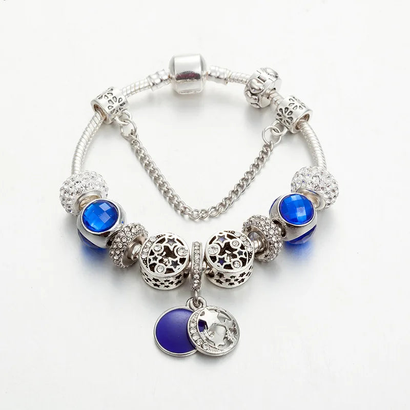 Pdor Bracelet Crystal Glass Beads Girl's Bracelet