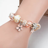 Crystal Glass Beads Bracelet for Girls - Chic and Sparkly Design