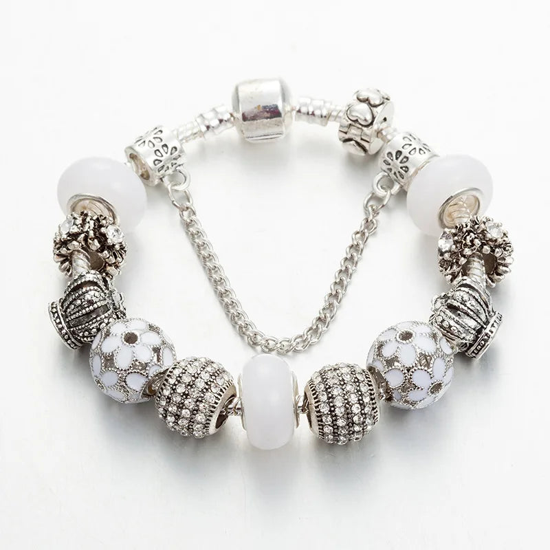 Pdor Bracelet, Crystal Glass Beads Girl's Bracelet