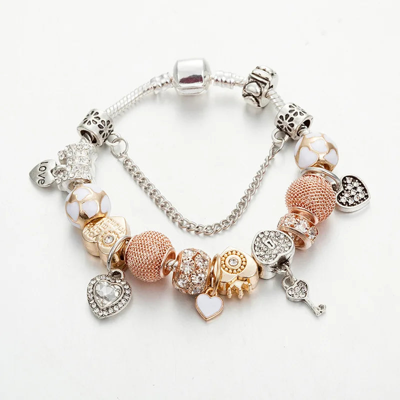 Pdor bracelet Crystal glass beads Girls