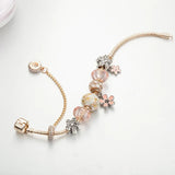 Crystal Glass Beads Bracelet for Girls - Chic and Sparkly Design