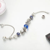 Crystal Glass Beads Bracelet for Girls, Multicolor Beaded Jewelry