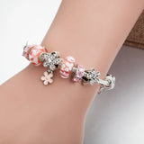 Crystal Glass Beads Bracelet - Girls Jewelry