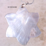 Brown Flower Natural Pearl Shell Pendant For Necklace
