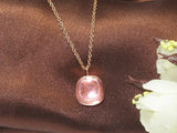 Copper Rose Crystal Necklace 19 Colors for Women