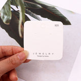 100Pcs/Lot Jewelry Earring Display Card 6x6cm Korea Cardboard
