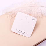 100Pcs/Lot Jewelry Earring Display Card 6x6cm Korea Cardboard