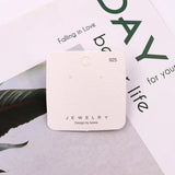 100Pcs/Lot Jewelry Earring Display Card 6x6cm Korea Cardboard