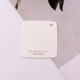 100Pcs/Lot Jewelry Earring Display Card 6x6cm Korea Cardboard