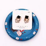 100Pcs/Lot Jewelry Earring Display Card 6x6cm Korea Cardboard