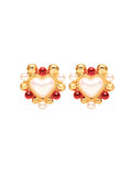 Heart-Shaped Pearl Earrings Women's Fine Jewelry