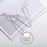 Exaggerate Pendant Necklace Alloy Long Necklace For Women