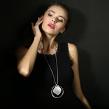 Exaggerate Pendant Necklace Alloy Long Necklace For Women