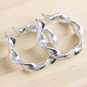 High Round Hoop Earrings for Party Wedding