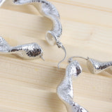 High Round Hoop Earrings for Party Wedding