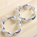 High Round Hoop Earrings for Party Wedding