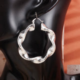 High Round Hoop Earrings for Party Wedding