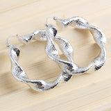 High Round Hoop Earrings for Party Wedding