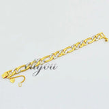12mm Frosted Chain Yellow Bracelet
