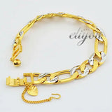 12mm Frosted Chain Yellow Bracelet