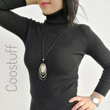 Women's Long Chains Necklace Choker Pendant Jewelry