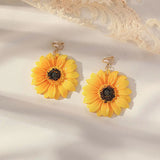 Enamel Fruit Flower Ear Clip Earrings for Women Kids