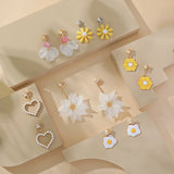 Enamel Fruit Flower Ear Clip Earrings for Women Kids
