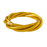 Three Rows Weave Bangles Bracelet For Women Girl