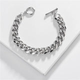 Thick Chunky Chain Link Bracelet for Women