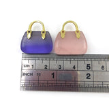 Silver Plated Women Handbag Pendant Crystal Jade Accessories