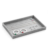Vintage Grey Jewelry Display Stand Storage Tray