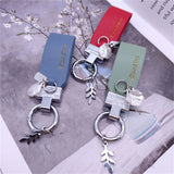 Horseshoe Buckle Car Keychain Couple Bag Pendant Birthday Gift