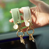Horseshoe Buckle Car Keychain Couple Bag Pendant Birthday Gift