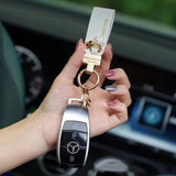 Horseshoe Buckle Car Keychain Couple Bag Pendant Birthday Gift