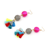 Bohemian Tassel Earrings Women's Hand Wound Colorful Jewelry