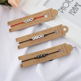 Handwoven Letter Beads Bracelet Rope Chain Adjustable Couple Bracelet