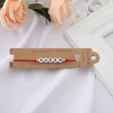 Handwoven Letter Beads Bracelet Rope Chain Adjustable Couple Bracelet
