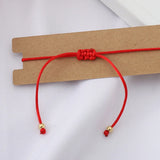 Handwoven Letter Beads Bracelet Rope Chain Adjustable Couple Bracelet