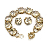 Big Glass Stone Dot Bracelet Bangle for Women