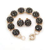 Big Glass Stone Dot Bracelet Bangle for Women
