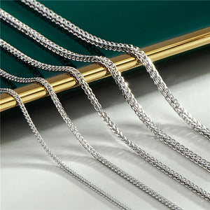 S925 Stamp Sterling Silver Chain Necklace for Women