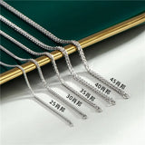 S925 Stamp Sterling Silver Chain Necklace for Women