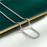 S925 Stamp Sterling Silver Chain Necklace for Women