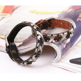 Men's Rivet Leather Bracelet Vintage Punk Biker Bangle