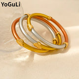 Silicone Bracelets Three Bangle Set for Women