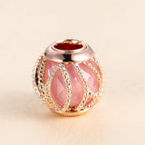 Radiant Charm Rose Beads for DIY Bracelet