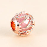 Radiant Charm Rose Beads for DIY Bracelet