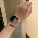 Punk Leather Bangle Cuff Bracelet Charm Jewelry A0470