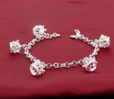 Sweet Crown Bracelet 925 Sterling Silver for Women